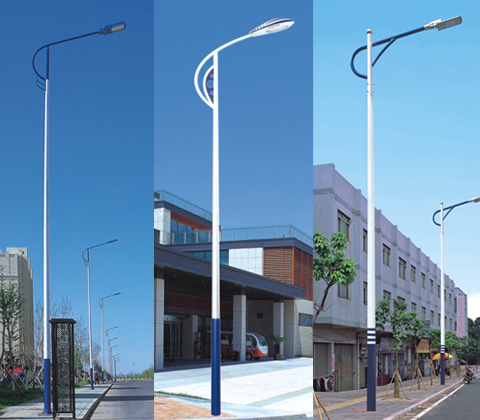 常规6米高太阳能路灯杆可装多少功率的LED灯头